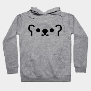 Bear Emoticon Japanese Kaomoji Hoodie